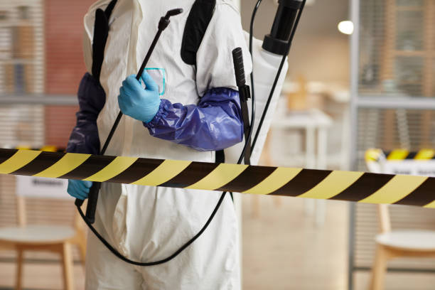 Professional Biohazard Cleanup technician working in Driscoll, TX